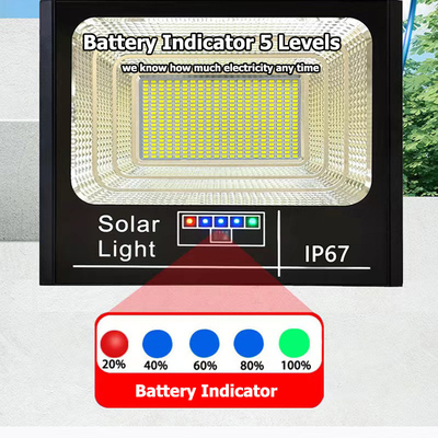 High Power Outdoor LED Solar Flood Light 200W 300W IP67 For Street Lighting